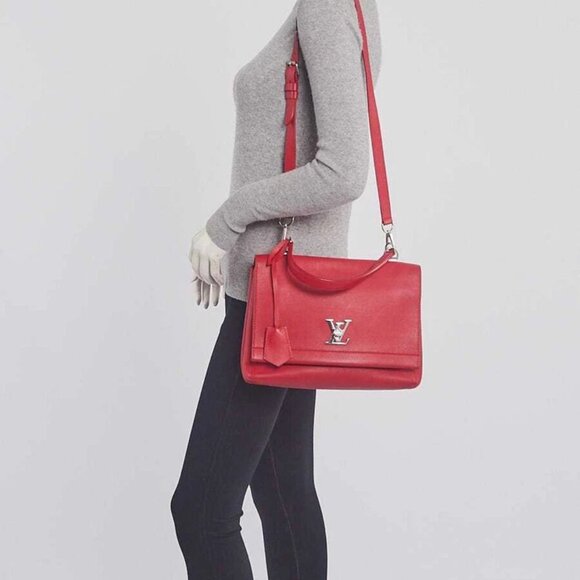 Louis Vuitton Rubis Calfskin Leather Lockme II - Picture 5 of 12